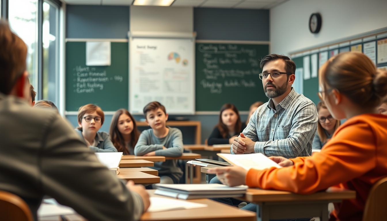 Student preparing for exams with study materials
