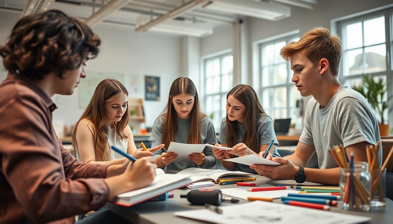 Student developing practical and academic skills